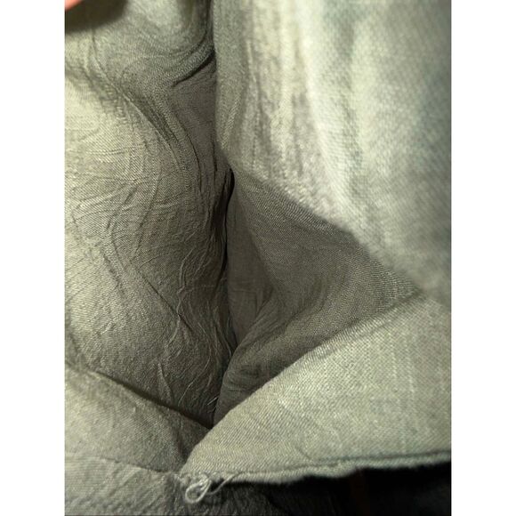 Fashion on Earth Army Green Collared Straight Leg Jumpsuit Elastic Waist Small 7 - Picture 3 of 7